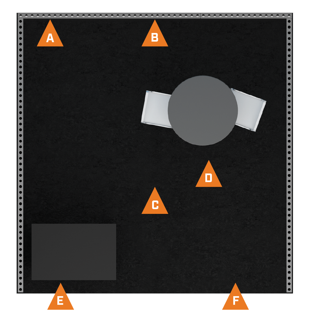 Package A booth layout Package A booth layout