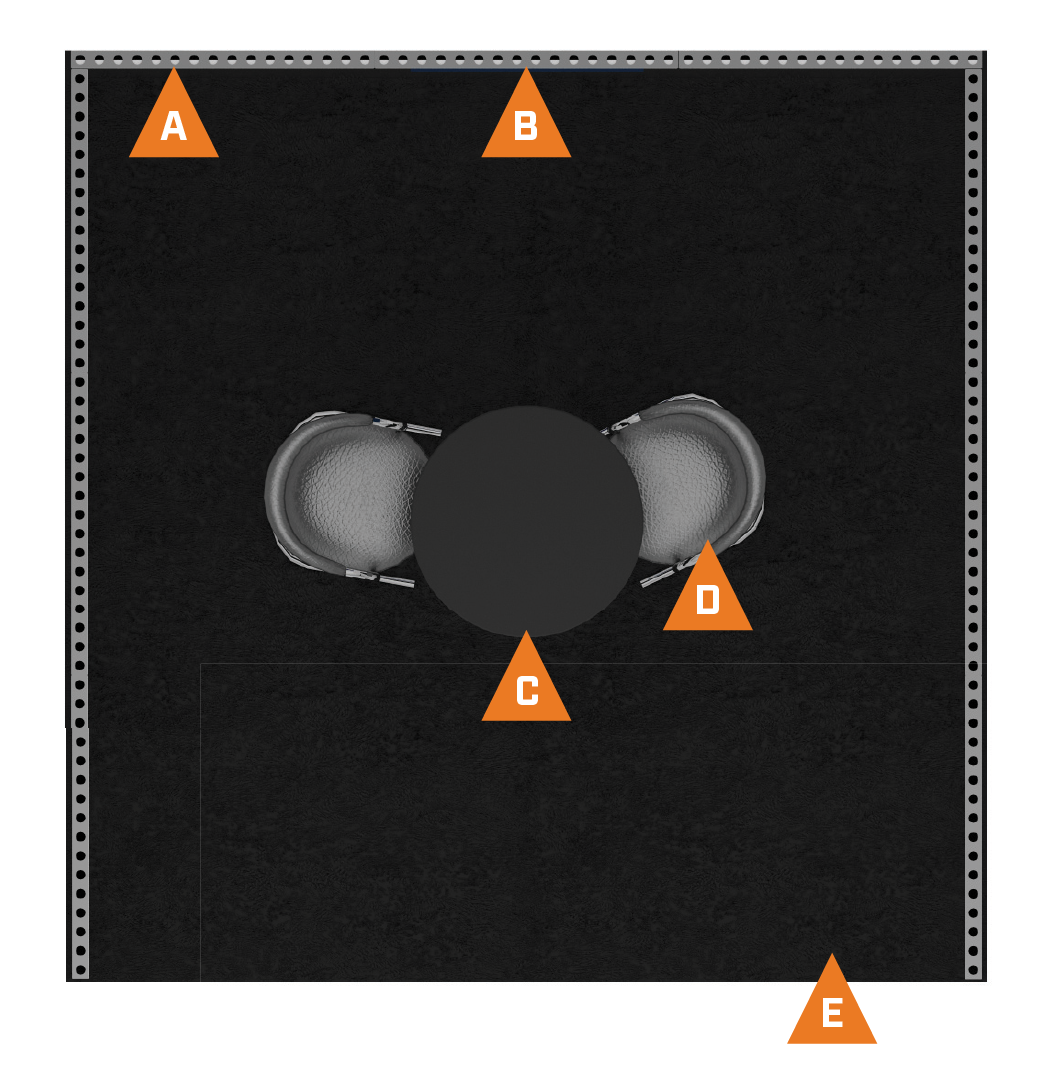 Package B booth layout Package B booth layout